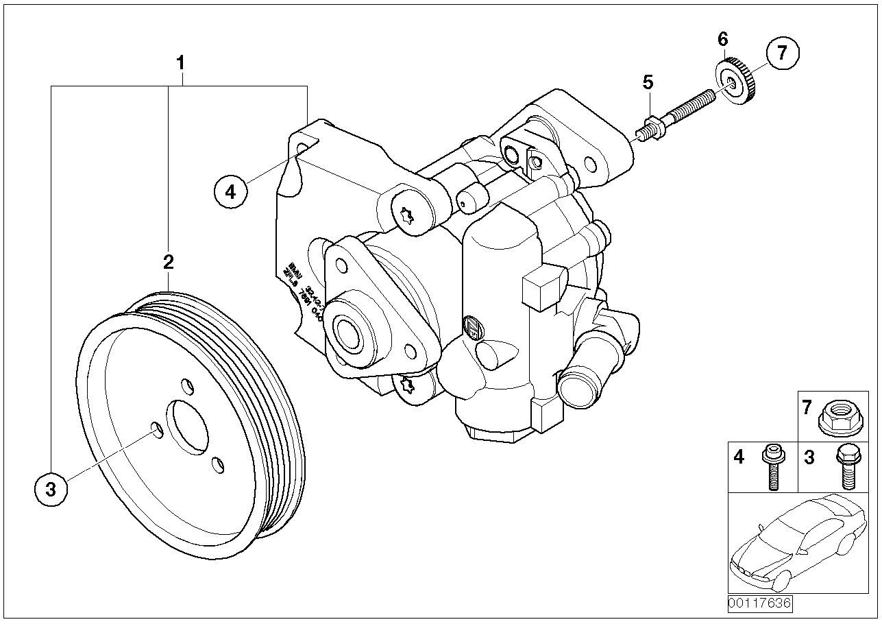 BMW 32427510185 Pulley