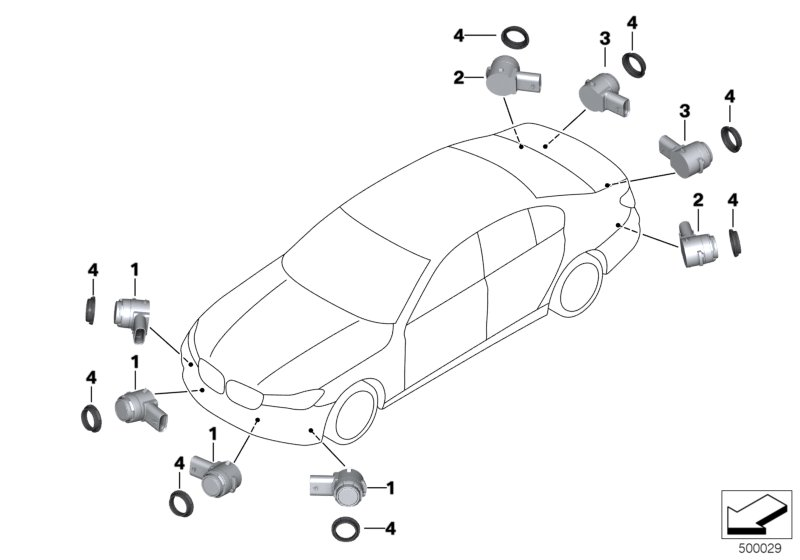 BMW 66209458140 ULTRASCHALLSENSOR AZURIT SCH