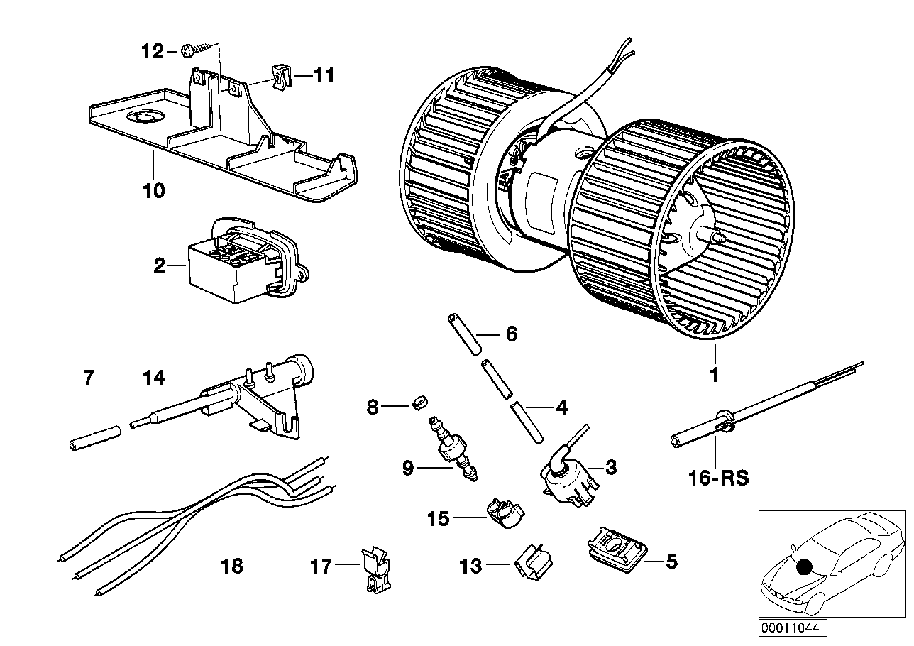 BMW 64121369914 Hose