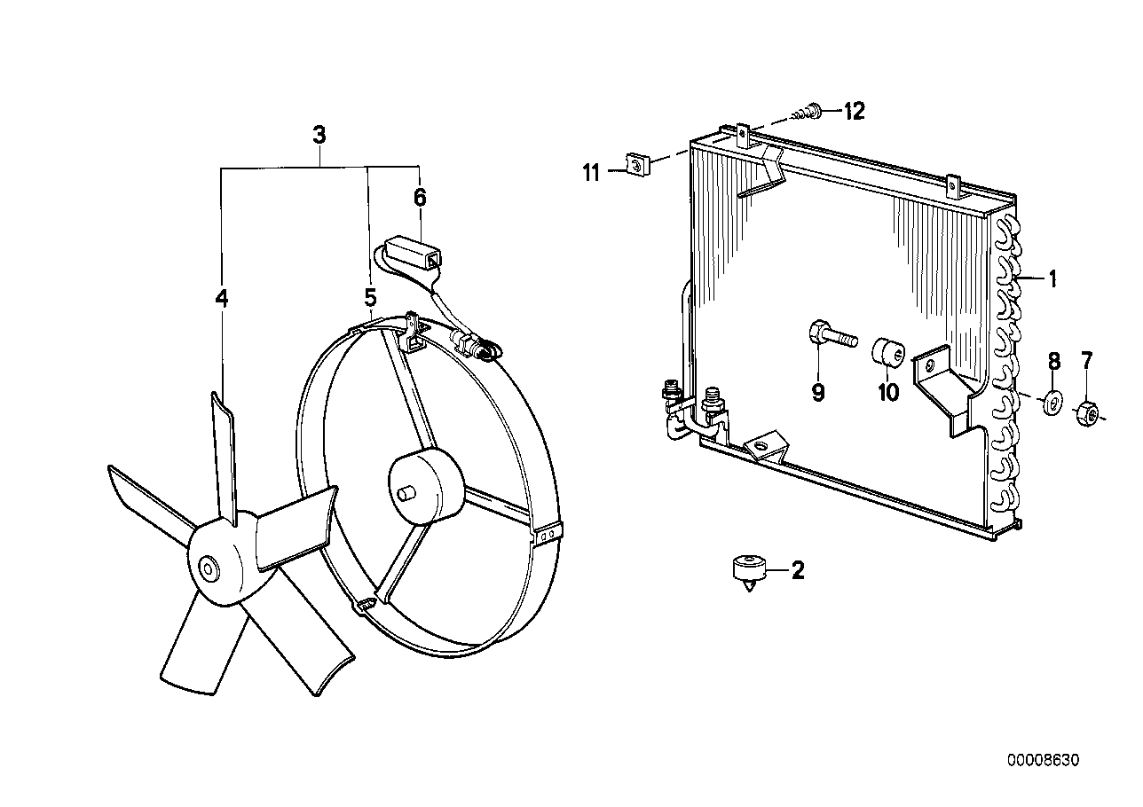 BMW 64538391316 Condenser