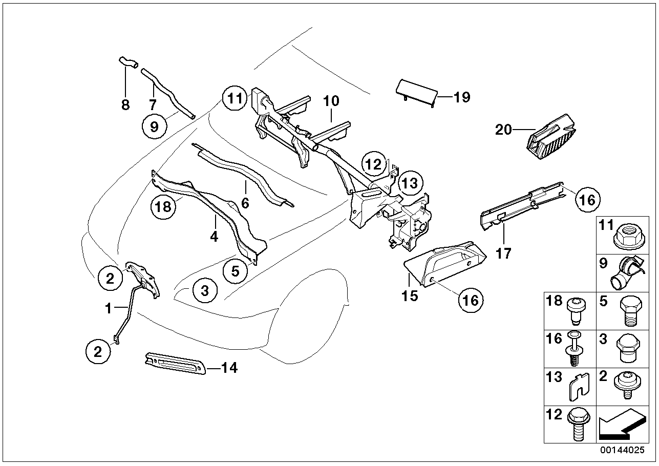 BMW 51718243567 Crash Pad, Left