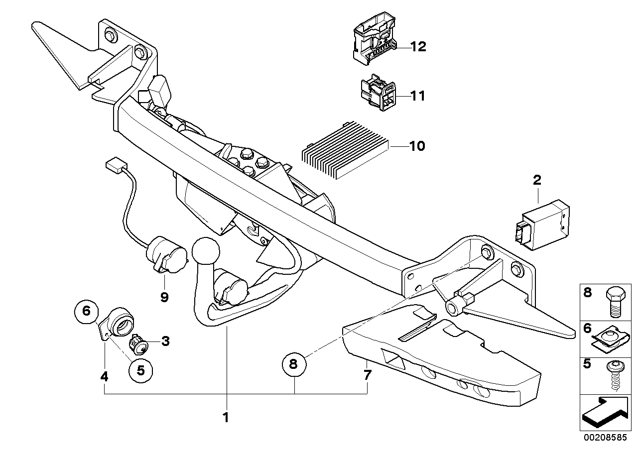 BMW 71606776684 IMPACT ABSORBER, RIGHT