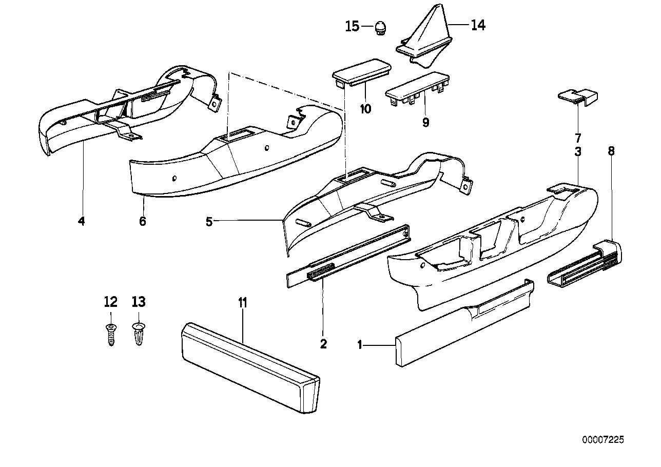 BMW 61311379736 Covering Control Unit Seatmemory