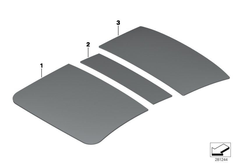 BMW 51488054116 Sound Insulating Roof Rear