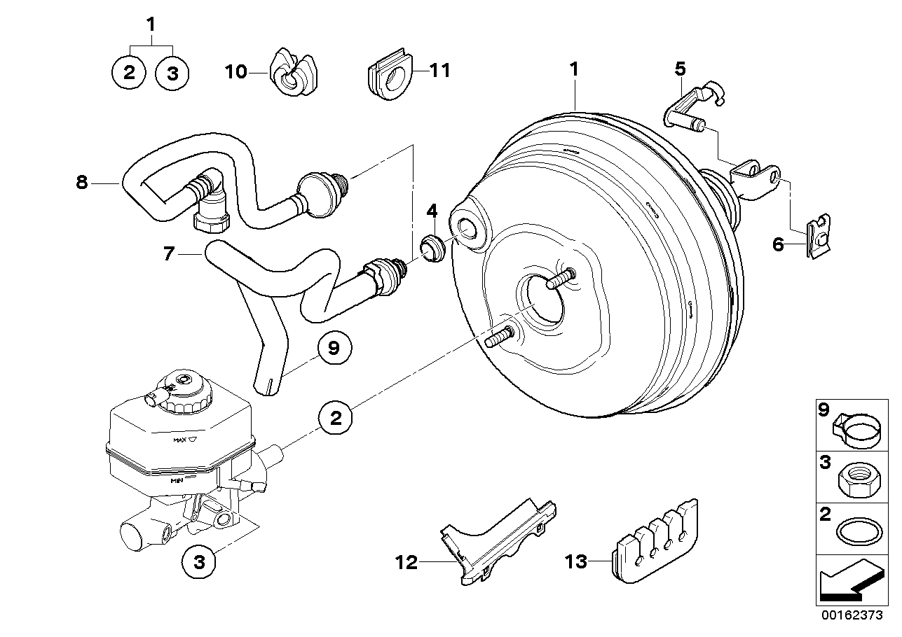 BMW 34333403246 Vacuum Pipe