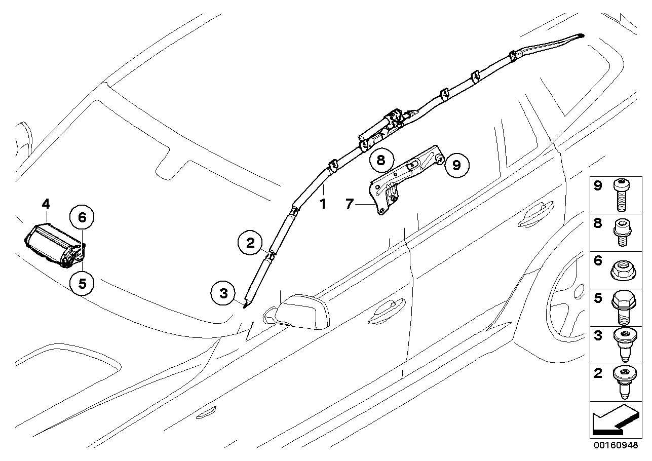 BMW 72123412787 Countersunk Screw