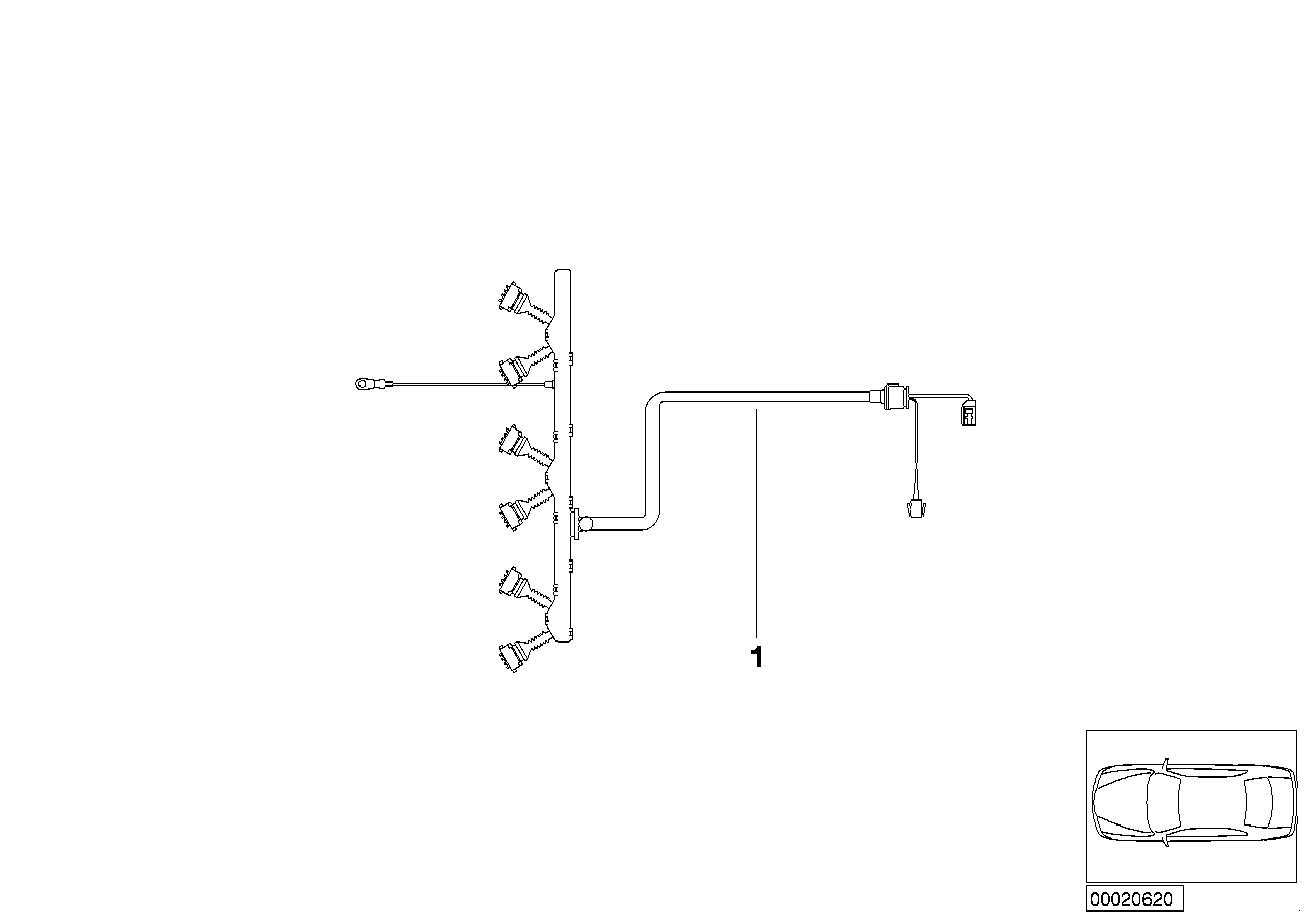 BMW 12511440006 Wiring Harness, Engine Ignition Module