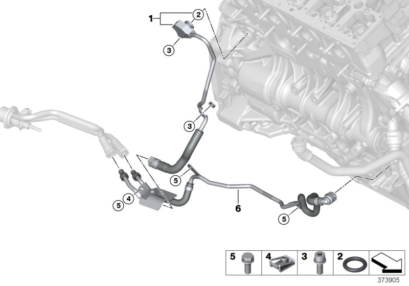 BMW 11538514229 Line, Engine Block-Scr Module