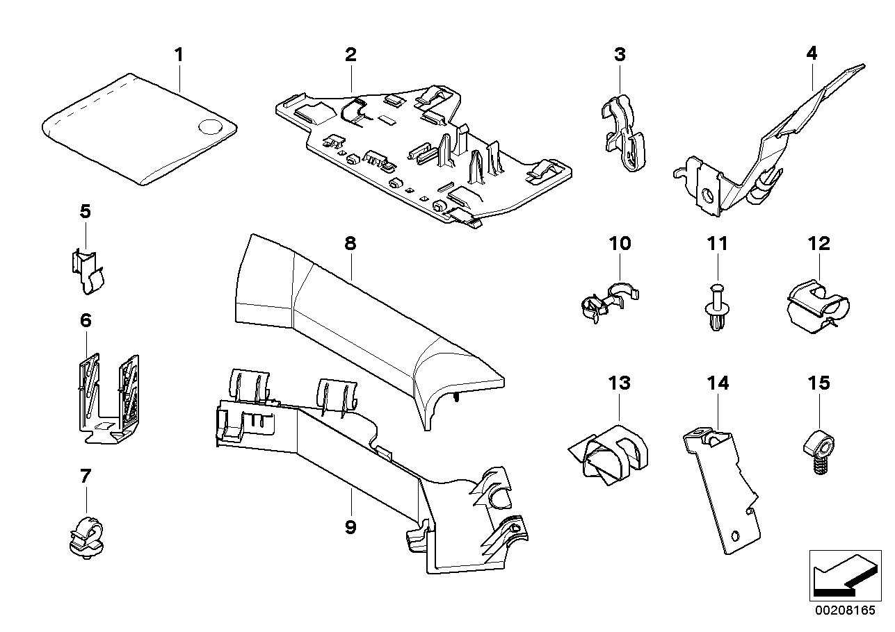 BMW 12512246905 Retaining Clip