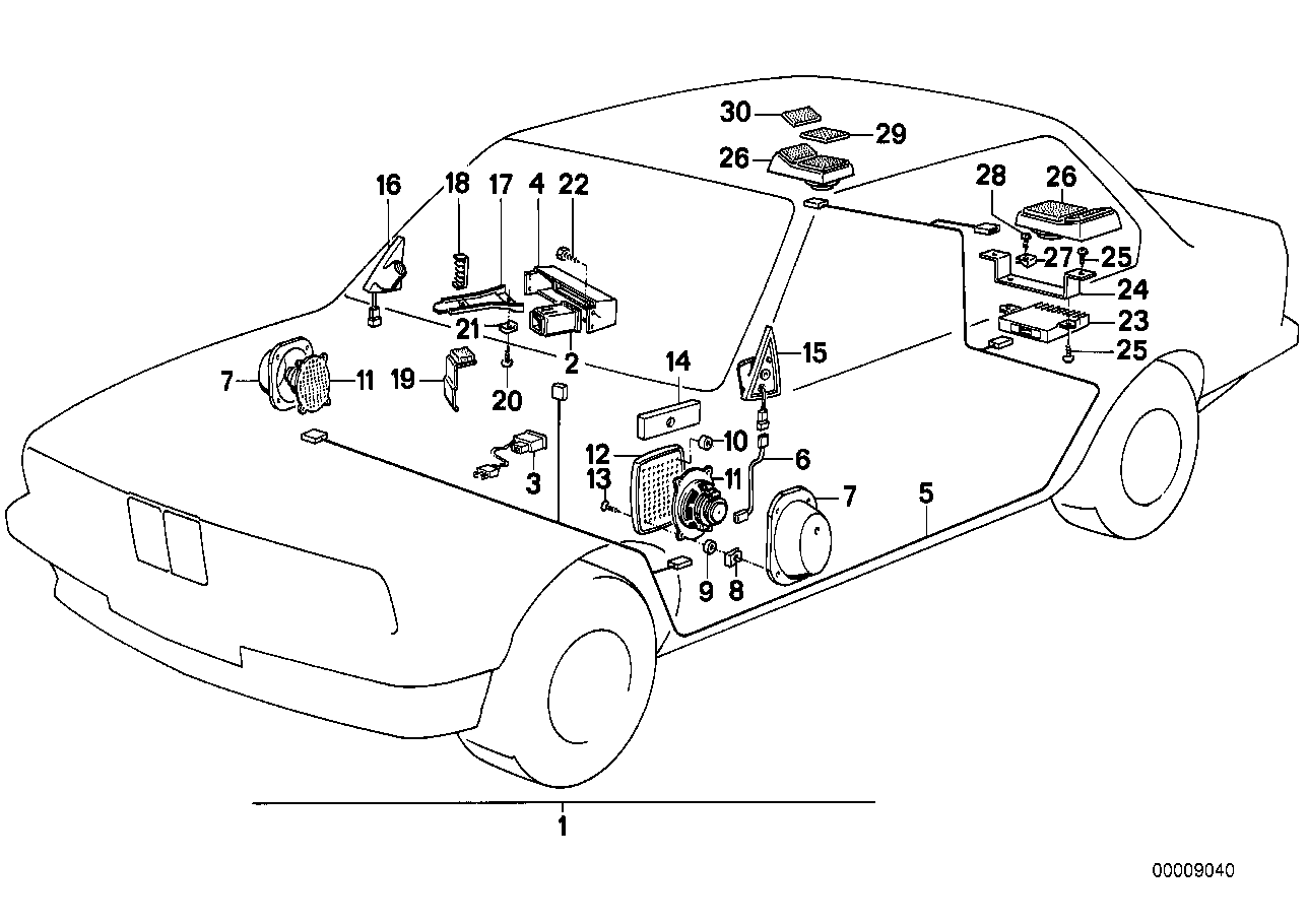 BMW 65111363622 Bracket Rear