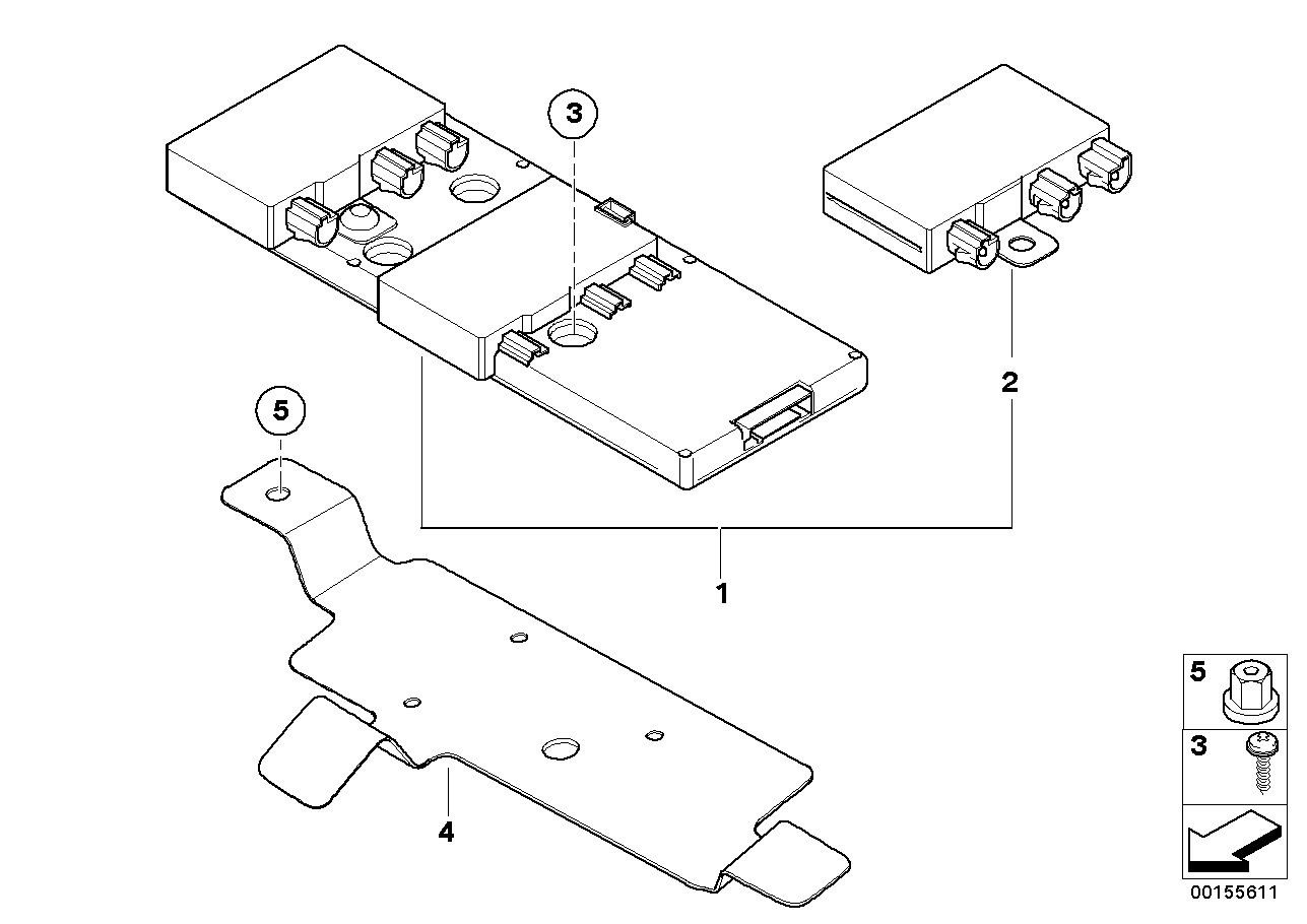 BMW 65206918736 Amplifier, Rear Window Antenna