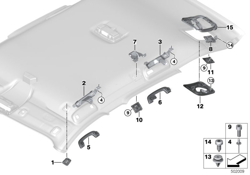 BMW 51477378635 TRIM COVER, PARTITION NET, F