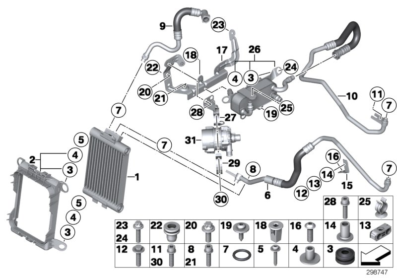 BMW 07119907545 Hexalobular Socket Screw