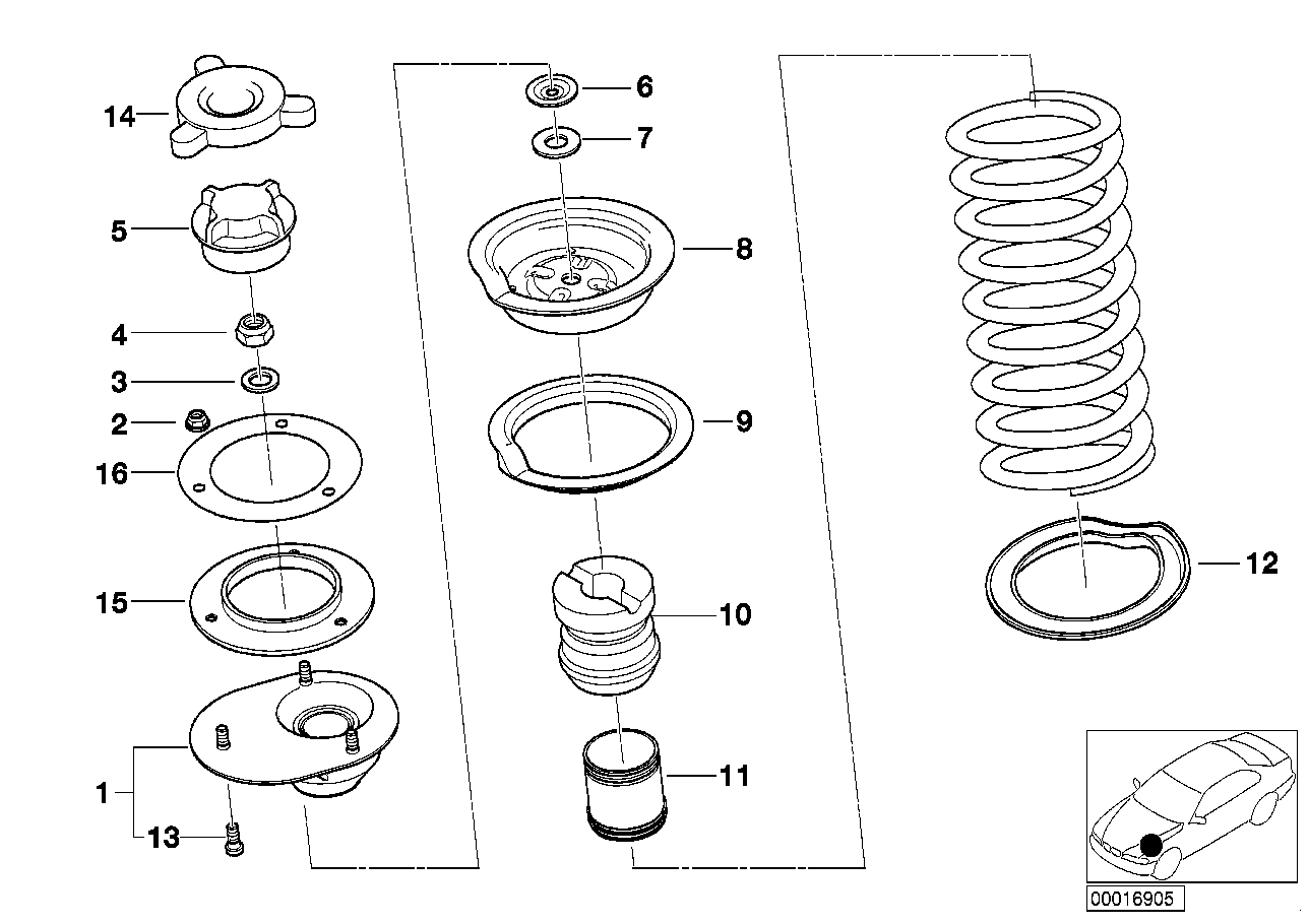 BMW 51712268565 Cap Nut