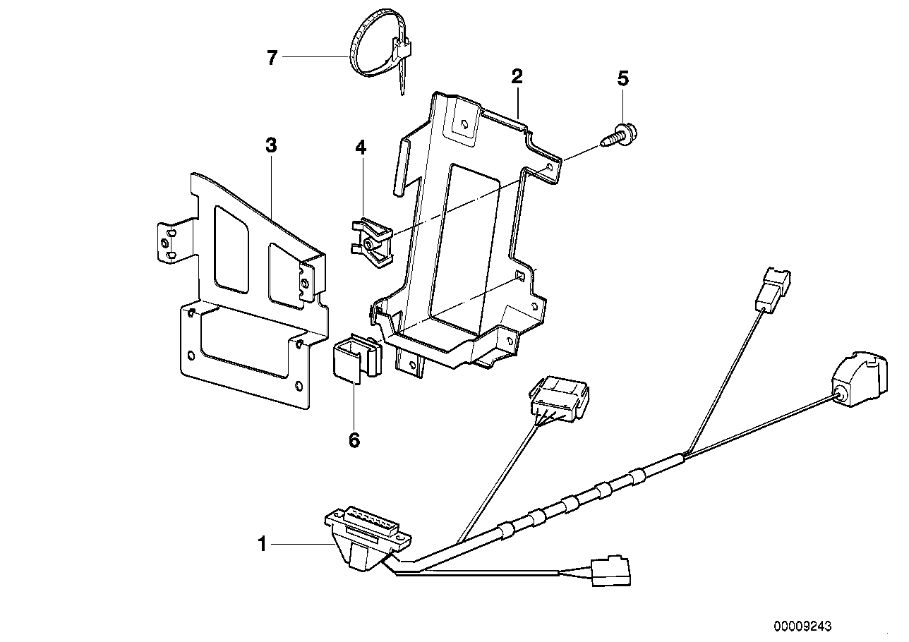 BMW 84138375114 Bracket Transmitter-Receiver