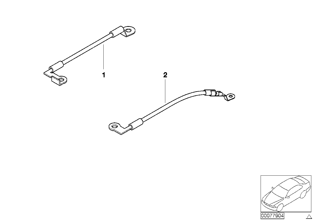 BMW 61126903955 Earth Strap, Hinge/Trunk Lid, Left