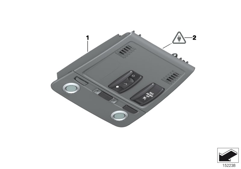 BMW 61319225490 Switch Unit Roof