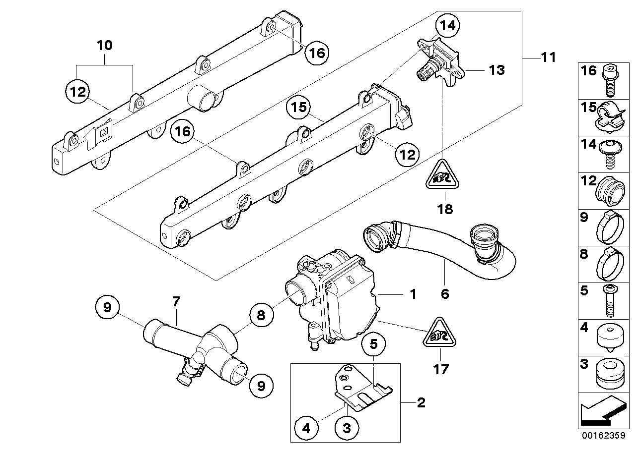 BMW 32111135522 Clamp