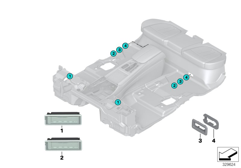 BMW 63319299374 SUPPORT HOLDING FRAME