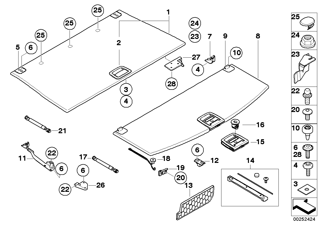 BMW 51479115938 Hinge