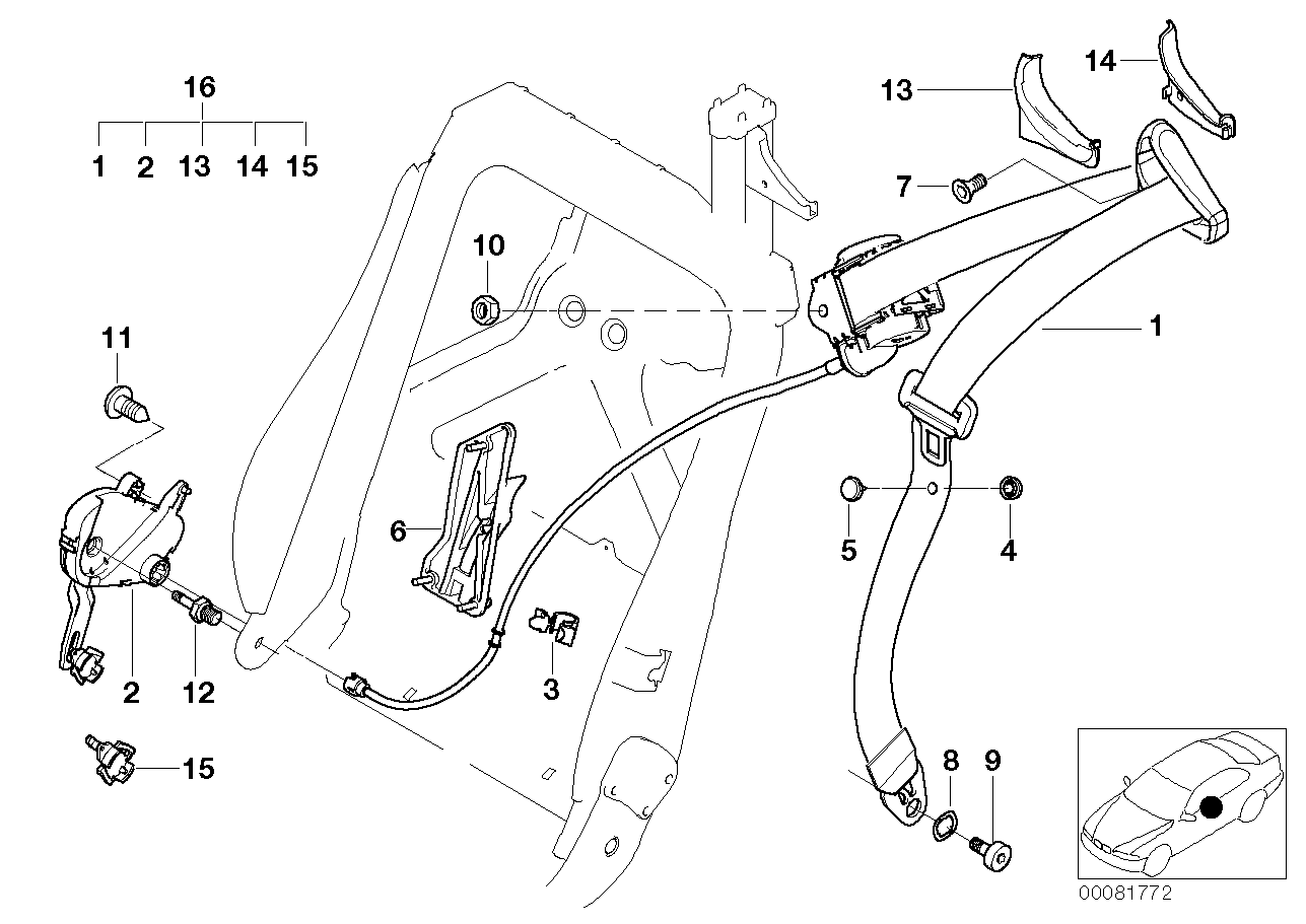 BMW 52107011734 Connecting Elements