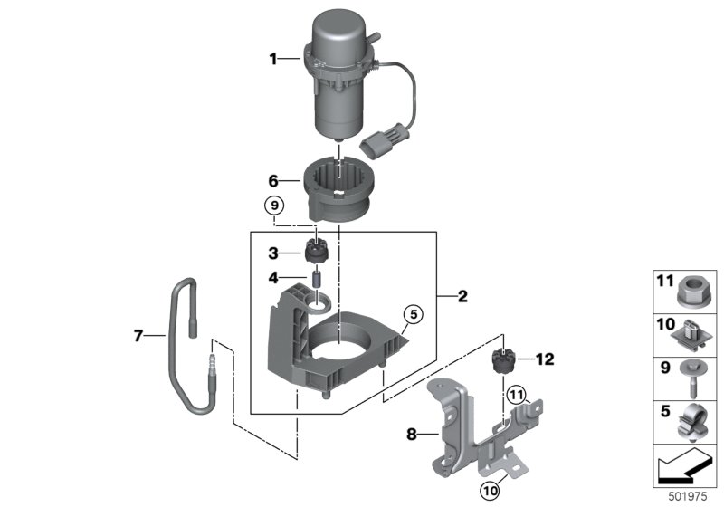 BMW 34336873024 HOLDER