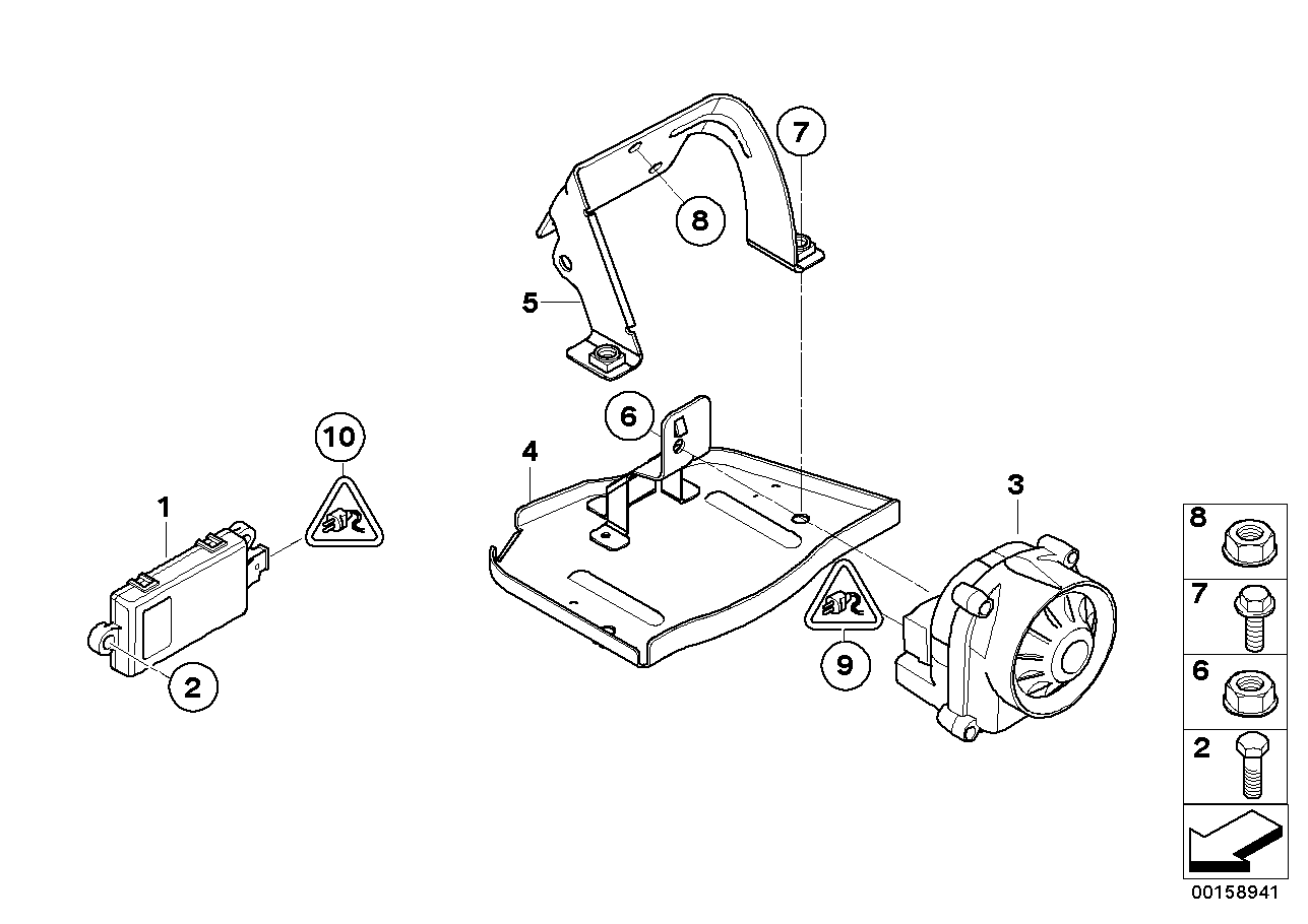 BMW 07119904093 Hex Bolt With Washer