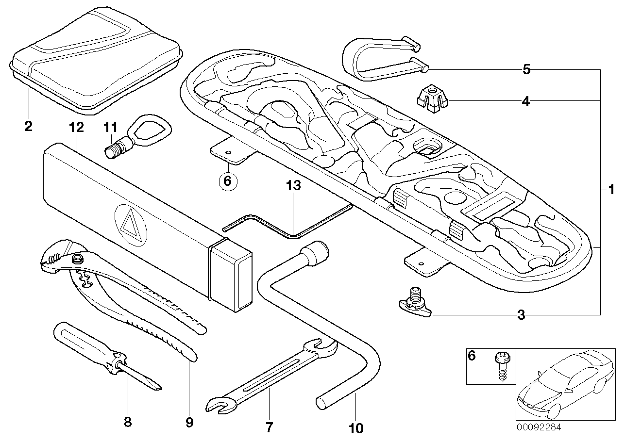 BMW 71111096201 Tool Box