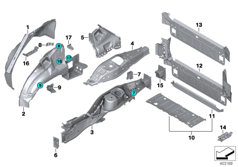 BMW 41117195355 Bracket Plug Connection Left