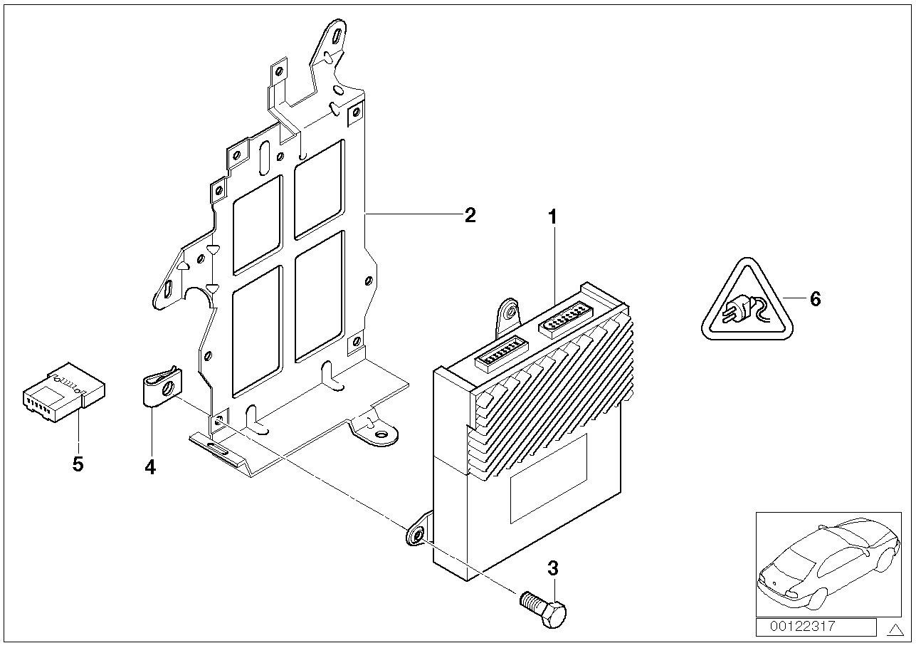 65128362174 BMW Hifi Amplifier Telephon-Anti-Interferer