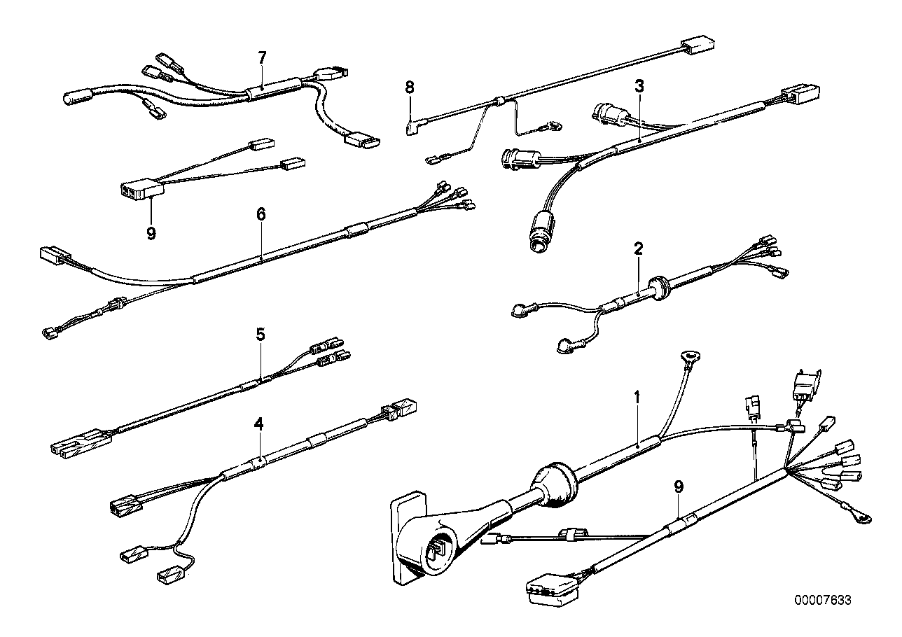 BMW 61121362600 Wiring Instruments Illumination