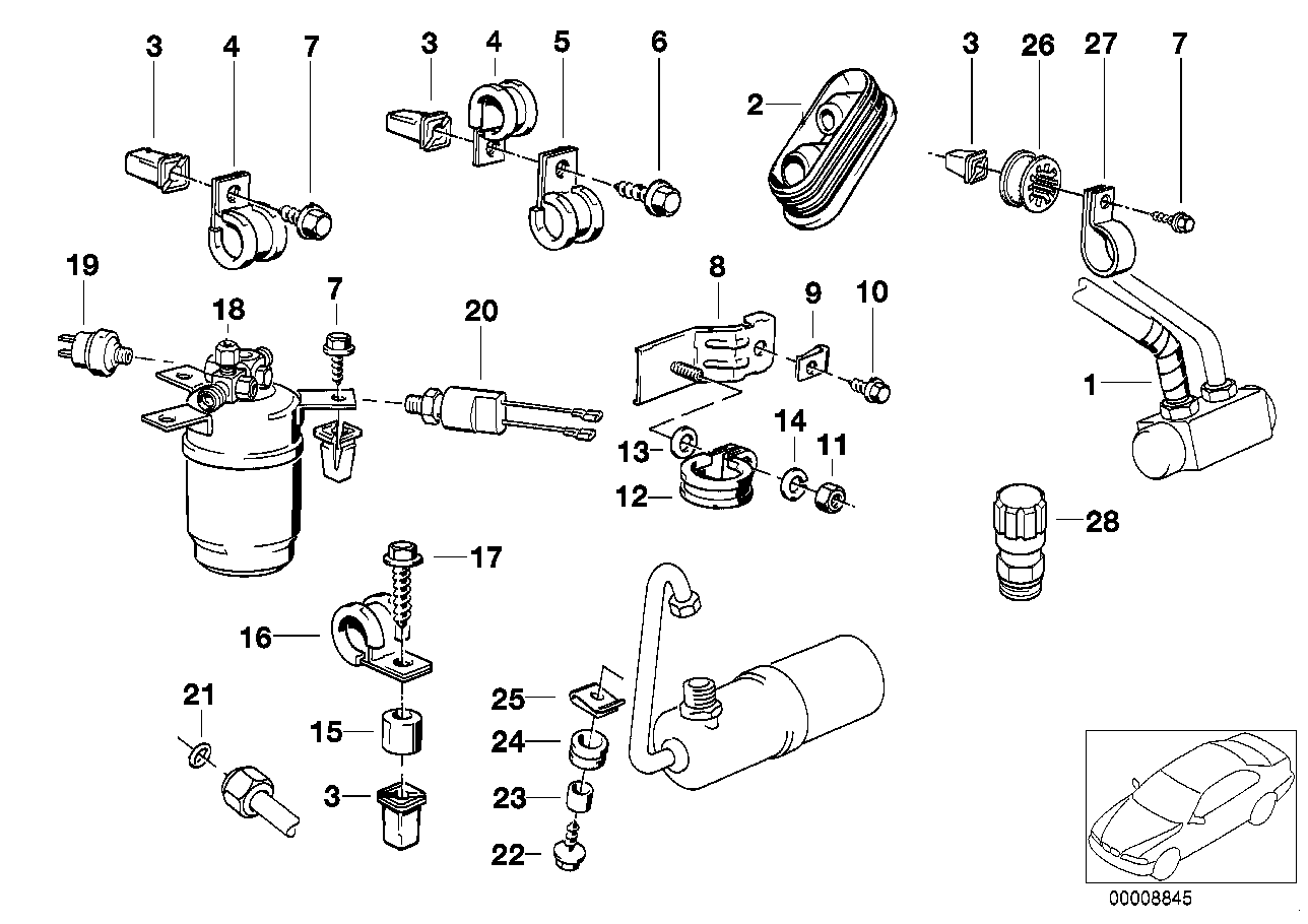 BMW 64531372613 Hose Clamp