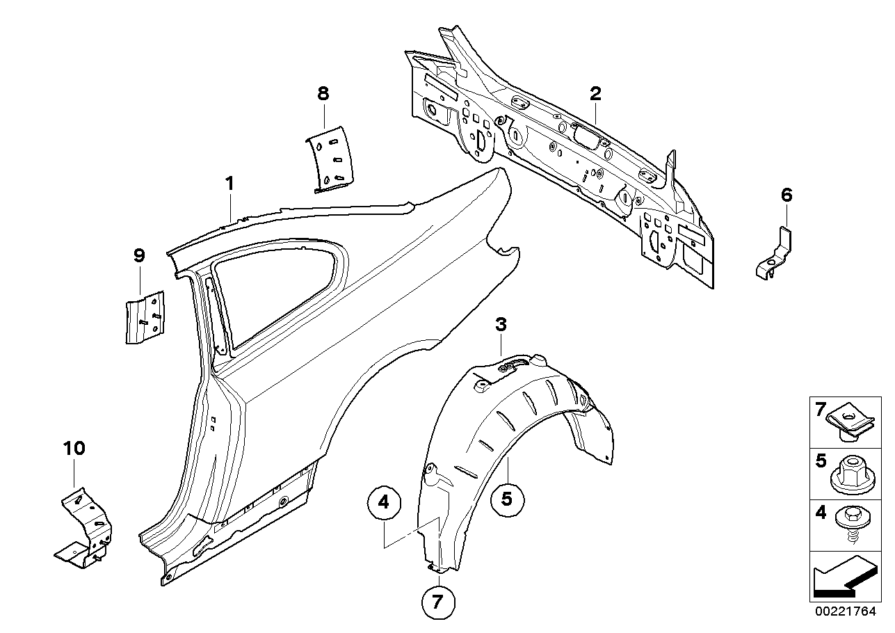 BMW 41008045859 Holder, Nsd, Middle