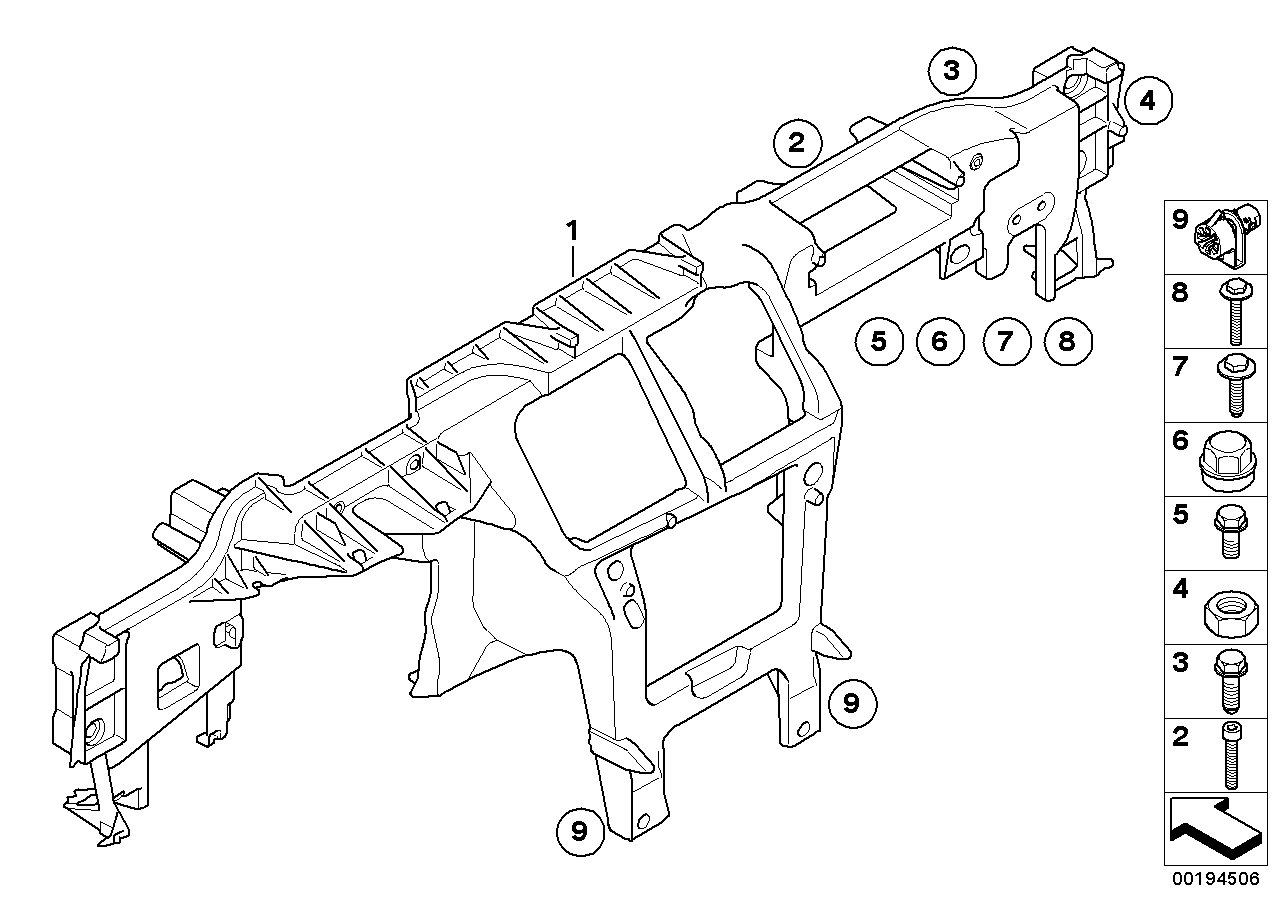 BMW 07149148963 C-Clip Nut