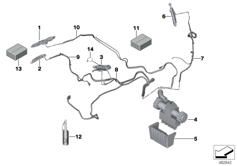 BMW 54377352884 Fastening Kit, Hydraulic