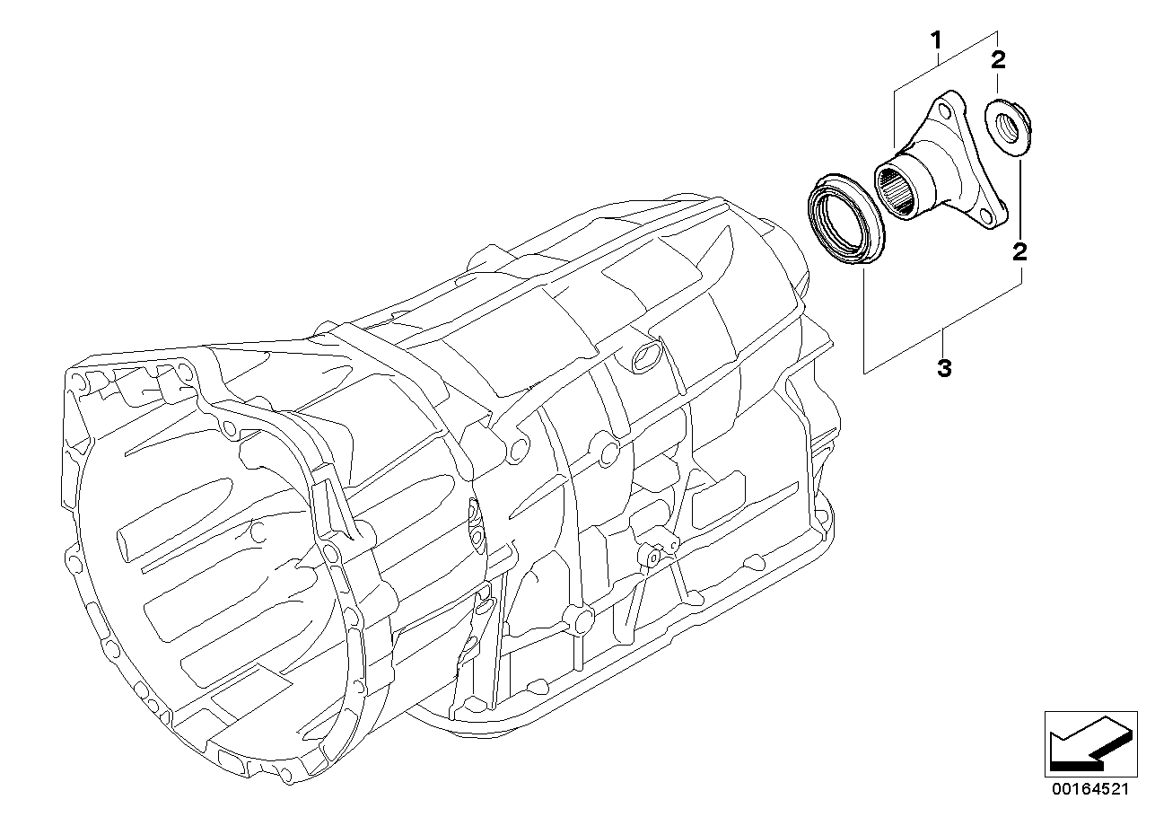 BMW 24207581607 Output Flange Set