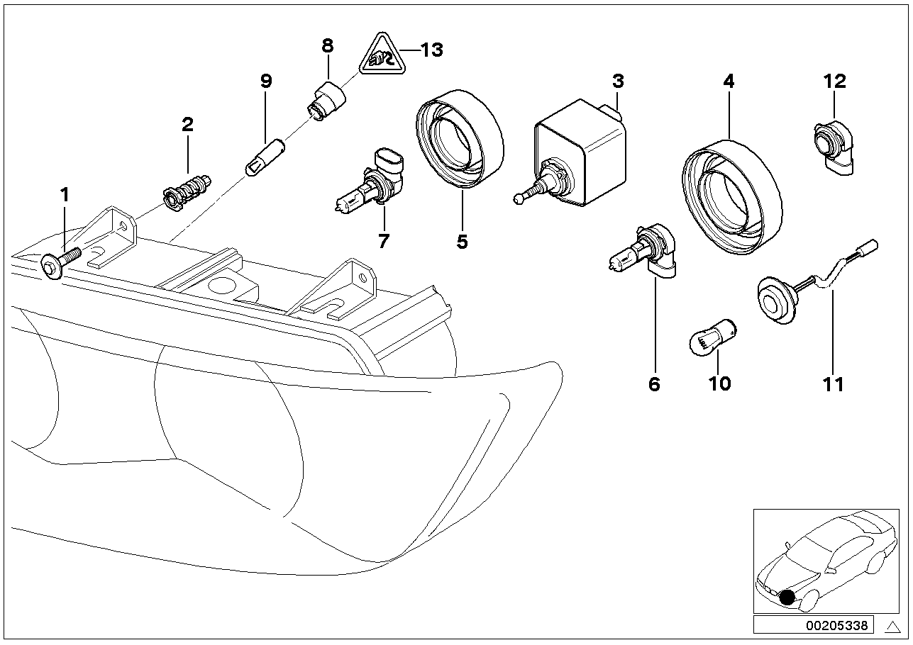 BMW 63128401662 Adapter For Bulb