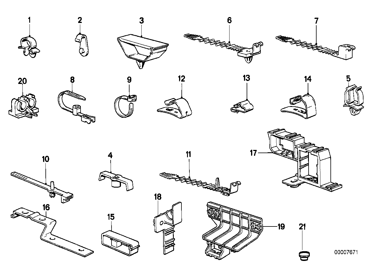 BMW 61131378990 Plug-In Connection Bracket