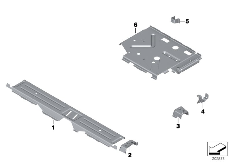 BMW 41007236931 BATTERY TRAY