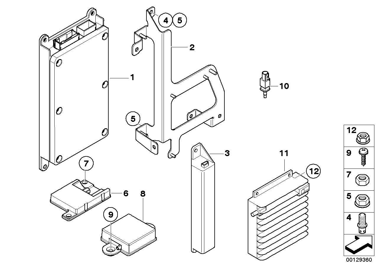 BMW 84136929763 Compensator Bracket