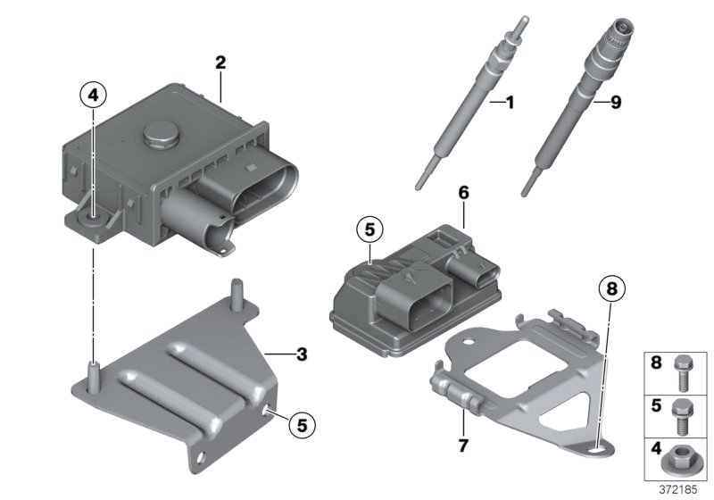 BMW 12217823290 Preheating Control Unit