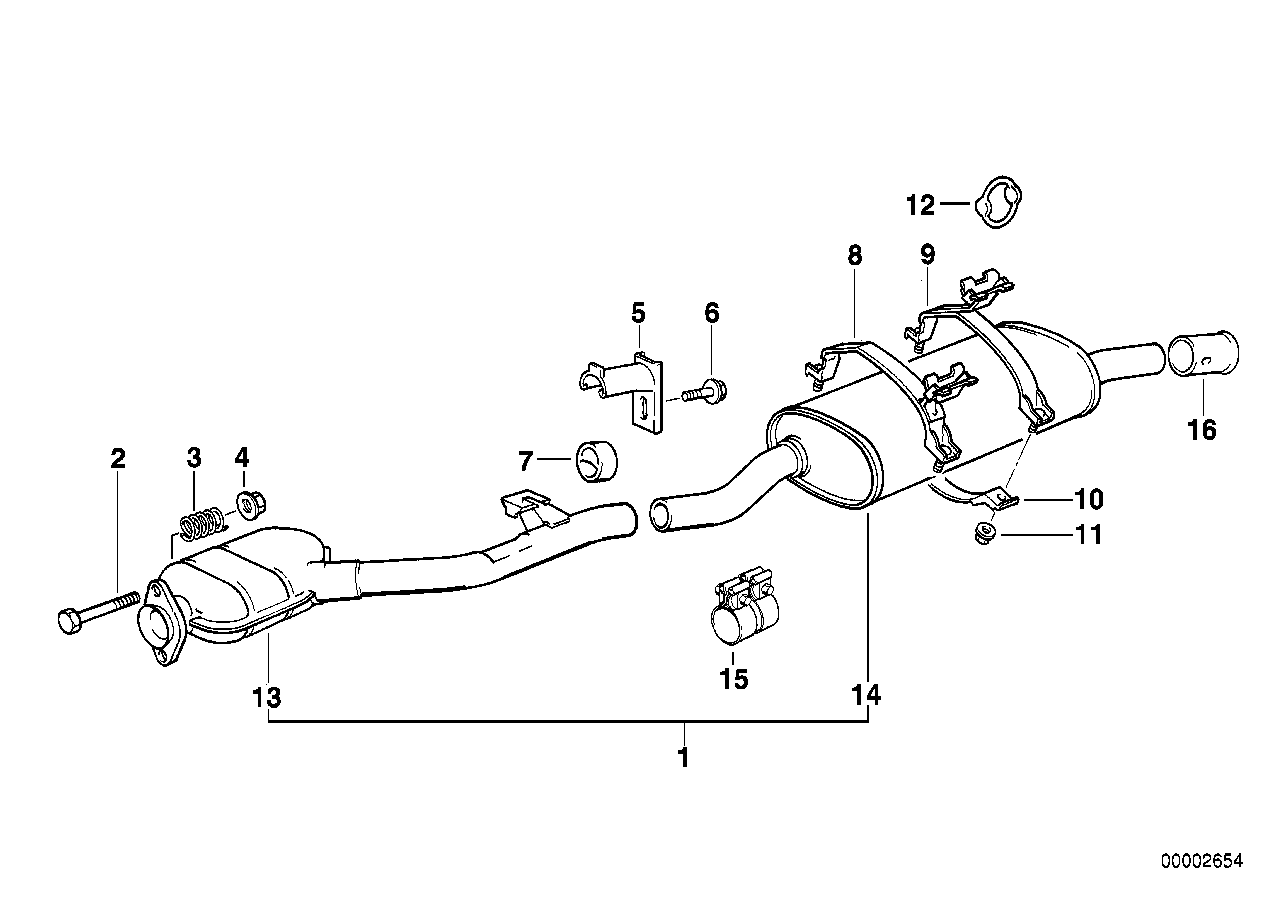 BMW 82119401456 Tailpipe Trim, Chrome