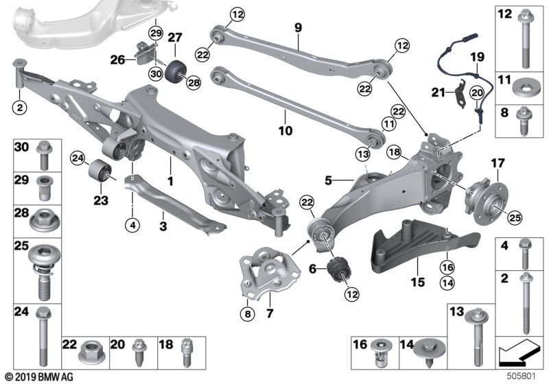 BMW 36108833438 BRACKET, VIBRATION ABSORBER