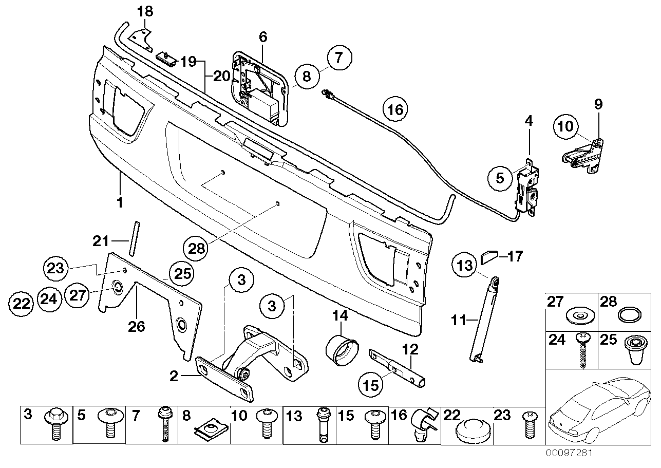 BMW 51248266537 Torx Bolt