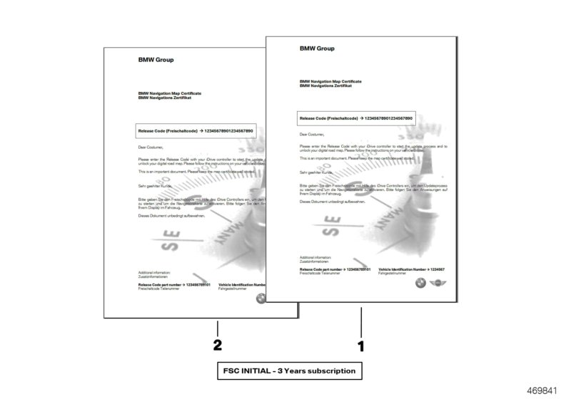 BMW 65902409475 Enable.Cd Hu-High Crd/Map Nthamerica Initial