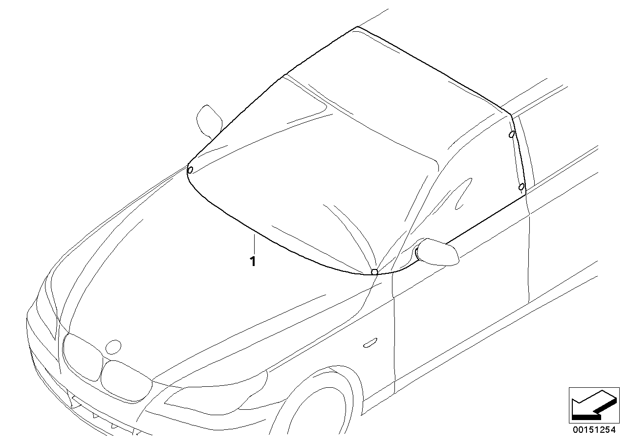 BMW 82150418577 Cover Outdoor