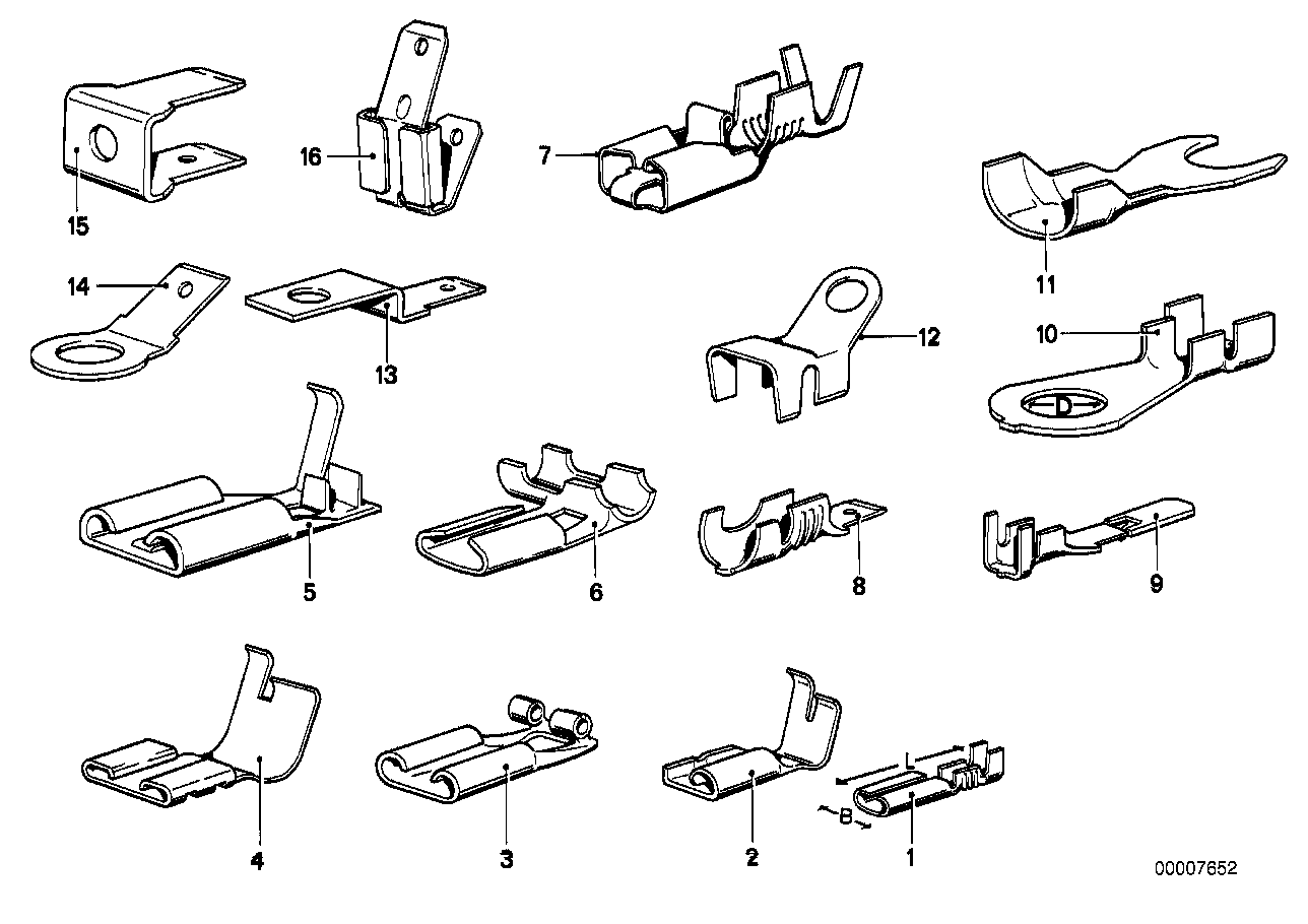 BMW 61131359932 Flat-Type Connector