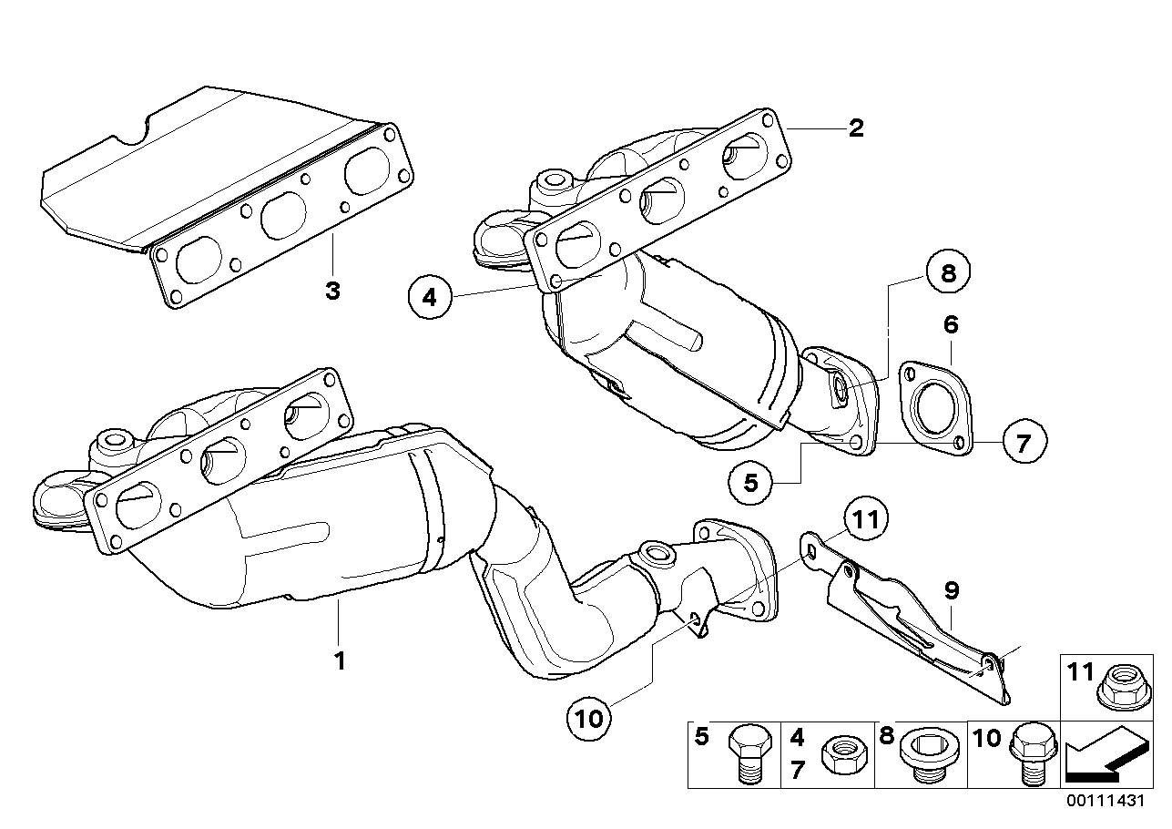 BMW 18207524216 Hex Nut With Flange