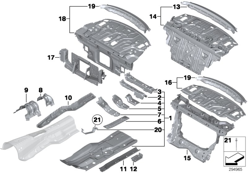 BMW 41117263708 Bracket For Accelerator Pedal Module