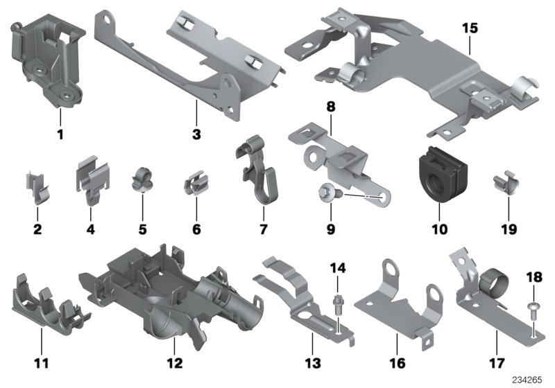 BMW 12527597025 Holder